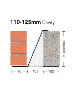 Keystone CFS/K-110 Extra Heavy Duty Cavity Wall Lintel 1350mm