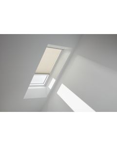 Velux FOL SK10 1259S Manual Pleated & Awning Blind Pack Classic Sand w/Aluminium Channels - 1140x1600mm