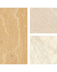 Bradstone Natural Sandstone Patio Kits Fossil Buff 22mm Calibrated 15.3m2 Pack