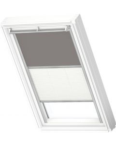 Velux DFD PK25 0705S Manual Duo Blackout Blind - Grey/White - 940x550mm