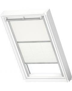 Velux DFD 104 1025S Manual Duo Blackout Blind - White/White - 550x980mm