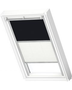 Velux DFD 104 3009S Manual Duo Blackout Blind - Black/White - 550x980mm