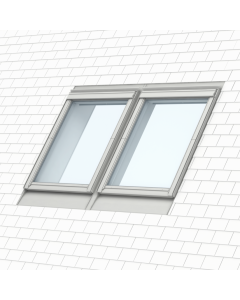 Velux EKN CK04 4021E Combi Slate (up to 8mm) Flashing Incl. BDX BFX & Cover Plate - 550x980mm
