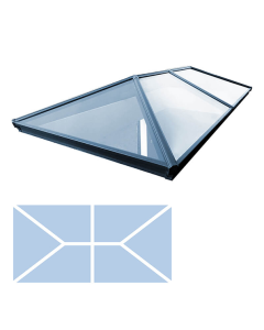 Keylite Flat Roof Lantern 474x3000x1500mm