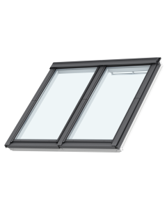 Velux GGLS FFK08 2070 2-In-1 Studio White Painted Roof Window 2-Layer Pane - 660x1400mm