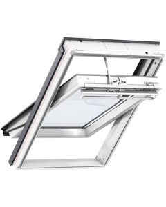 Velux GGU SK10 0070 Manual White PU Centre Pivot Roof Window - 1140x1600mm