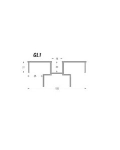 QIC GL1 Dry Lining Trim RAL9010 3000mm (White)