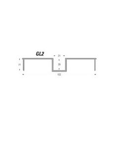 QIC GL2 Dry Lining Trim RAL9010 3000mm (White)