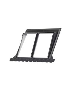 Velux GPU MK06 SA0W21101 Mini Dormer Top Hung Duo White Maintenance Free - 780x1180mm