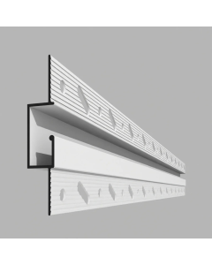 QIC H25 Drylining Trim RAL 9010 (White) 3000mm