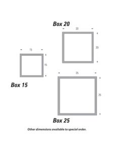 QIC BOX15 Ceiling Trim RAL 9010 (White) 3000mm