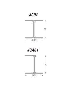 QIC JC01 Ceiling Trim RAL 9010 (White) 3000mm