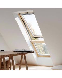 Velux GIL MK34 3066 Fixed Pine Sloped Addition Vertical Element - 780x920mm