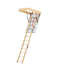Keylite Loft Ladder - Insulated Trap Door & Pre-fitted Handrail - 550x1000x2800mm - KYL01