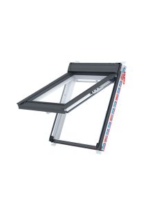 Keylite Polar PVC Finish Top Hung Roof Window 940x1400mm - Manual Integral (PFE 07F I)