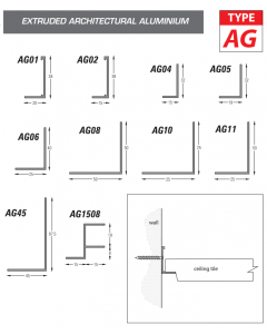 QIC AG04 Ceiling Trim RAL 9010 (White) 3000mm
