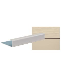 Cedral Lap - End Profile - C02 Beige - 45mm x 26mm x 10mm x 17mm x 3000mm