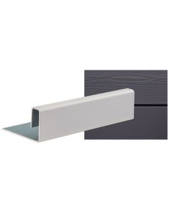 Cedral Lap - End Profile - C18 Slate Grey - 45mm x 26mm x 10mm x 17mm x 3000mm