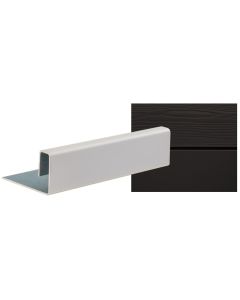 Cedral Lap - End Profile - C50 Black - 45mm x 26mm x 10mm x 17mm x 3000mm