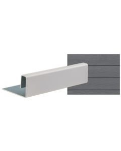 Cedral Lap - End Profile - C74 Basalt Grey - Aluminium - 3000mm