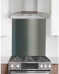 Kitchen Splashback 600mm x 750mm Gloss/Matte Anthracite Grey