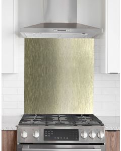 Kitchen Splashback 600mm x 750mm Brushed Bronze/Gold