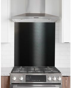 Kitchen Splashback 600mm x 750mm Gloss/Matte Jet Black