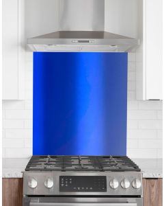 Kitchen Splashback 600mm x 750mm Gloss/Matte Ultra Marine Blue
