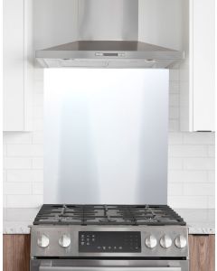 Kitchen Splashback 600mm x 750mm Gloss/Matte Silver