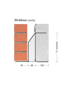Keystone TJ/K-50 Standard Load Thin Joint Cavity Wall Lintel 2550mm