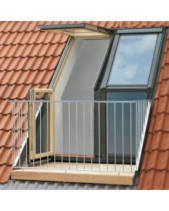 Velux GEL M08 SE0W2210 Left-Hung Twin Roof Terrace Window + 120mm Tile Flashings
