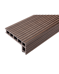 TherraWood Composite Deck Trim 3600x140x26x60mm - Hazelnut