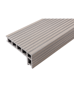 TherraWood Composite Deck Trim 3600x140x26x60mm - Stone Grey