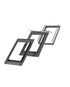 Velux EDN MK06 2500 Single Black Recessed Slate Flashing - 780x1180mm