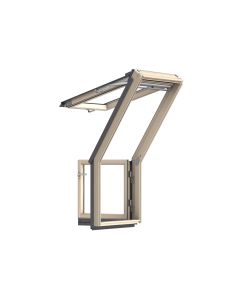 Velux GEL M08 3065 Lacquered Pine Roof Terrace Window Upper - 780x1360mm