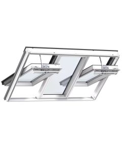 Velux GGLS FFKF06 206630 3-In-1 Solar White Painted Roof Window 3-Layer Pane - 1880x1180mm