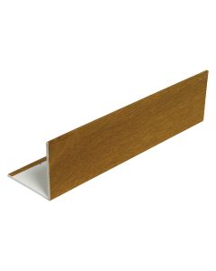 FloPlast WT30WG Golden Oak 5m x 100mm x 80mm Hollow Angle